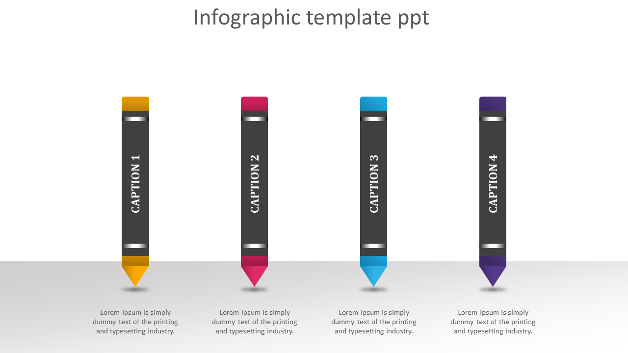 infographic template ppt-4-multicolor